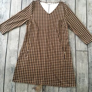 Classic Herringbone Aline Pocket Dress